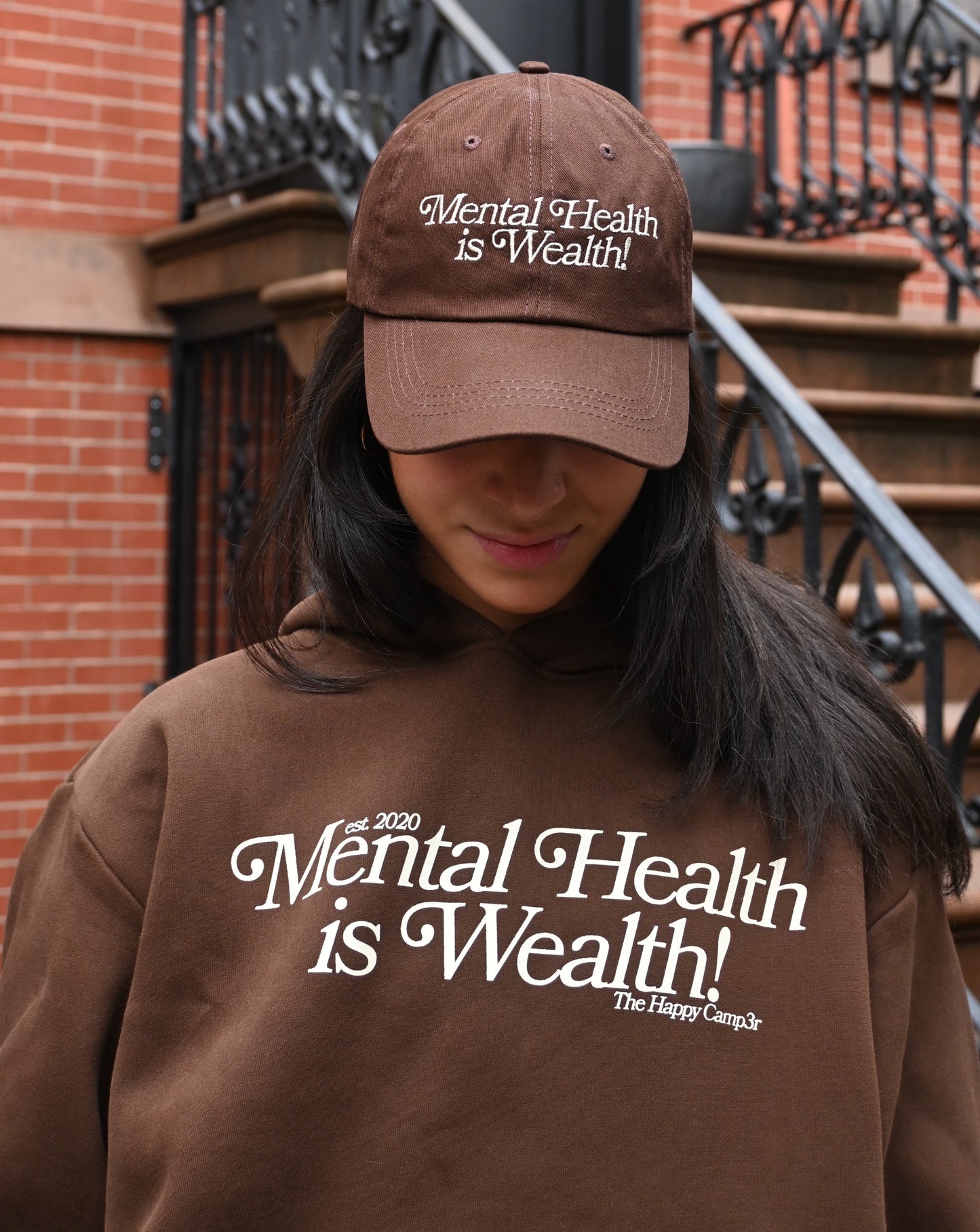 Mental Health is Wealth Hat - Chocolate