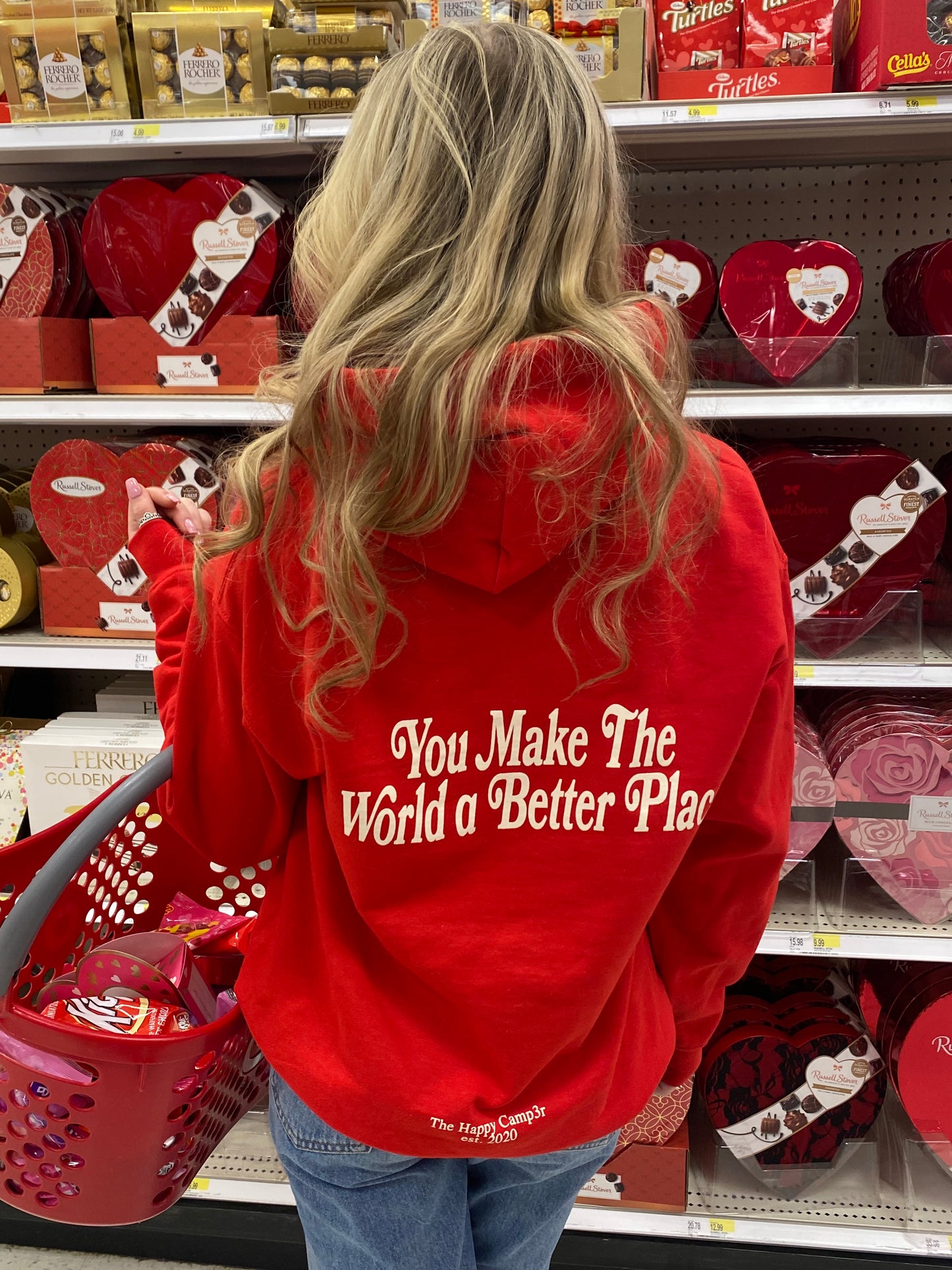 You Make The World a Better Place Hoodie - Red