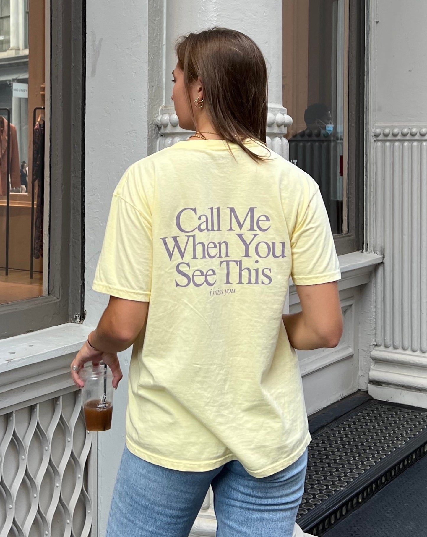 Call Me When You See This T-Shirt - Banana Yellow