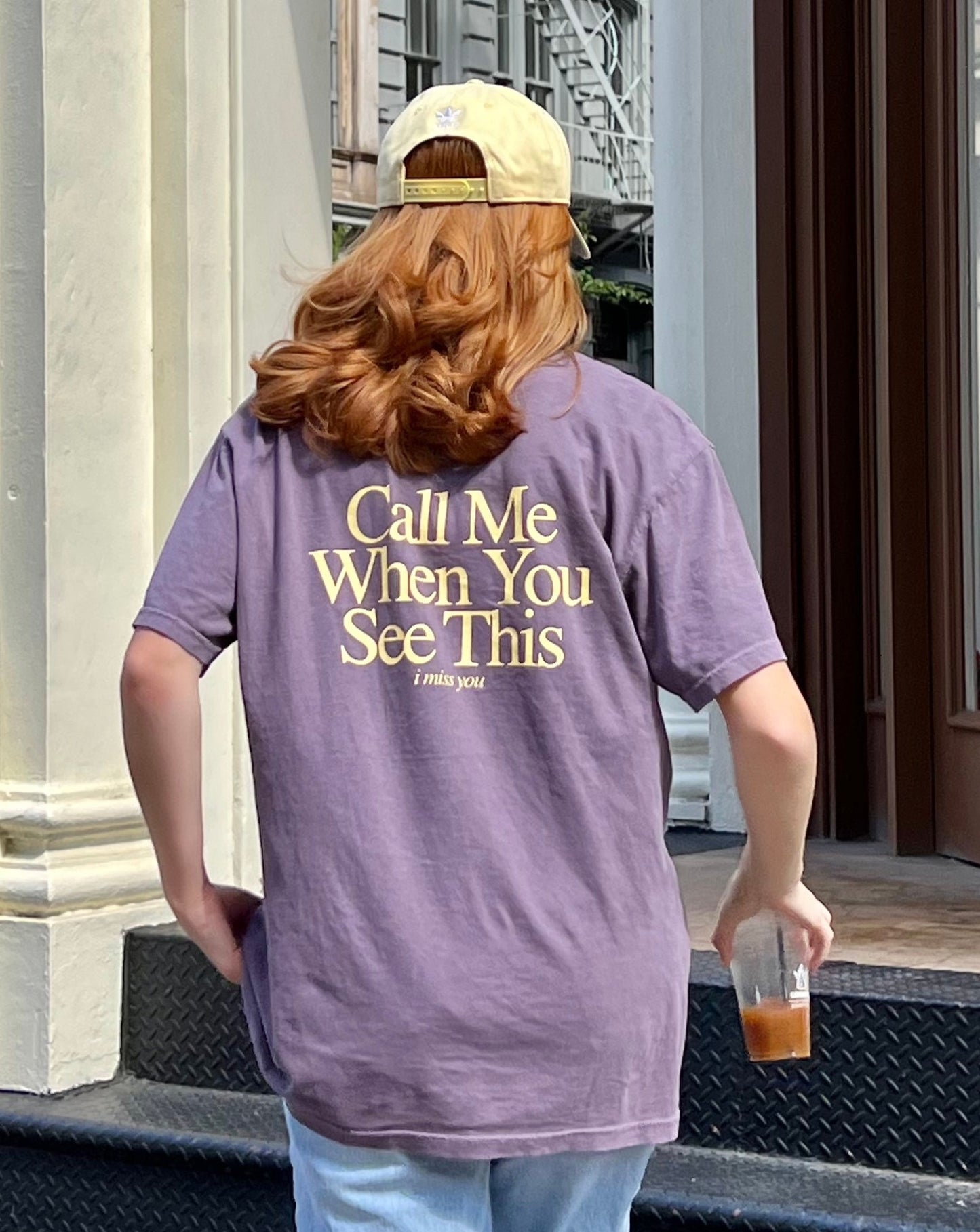 Call Me When You See This T-Shirt - Wine Purple