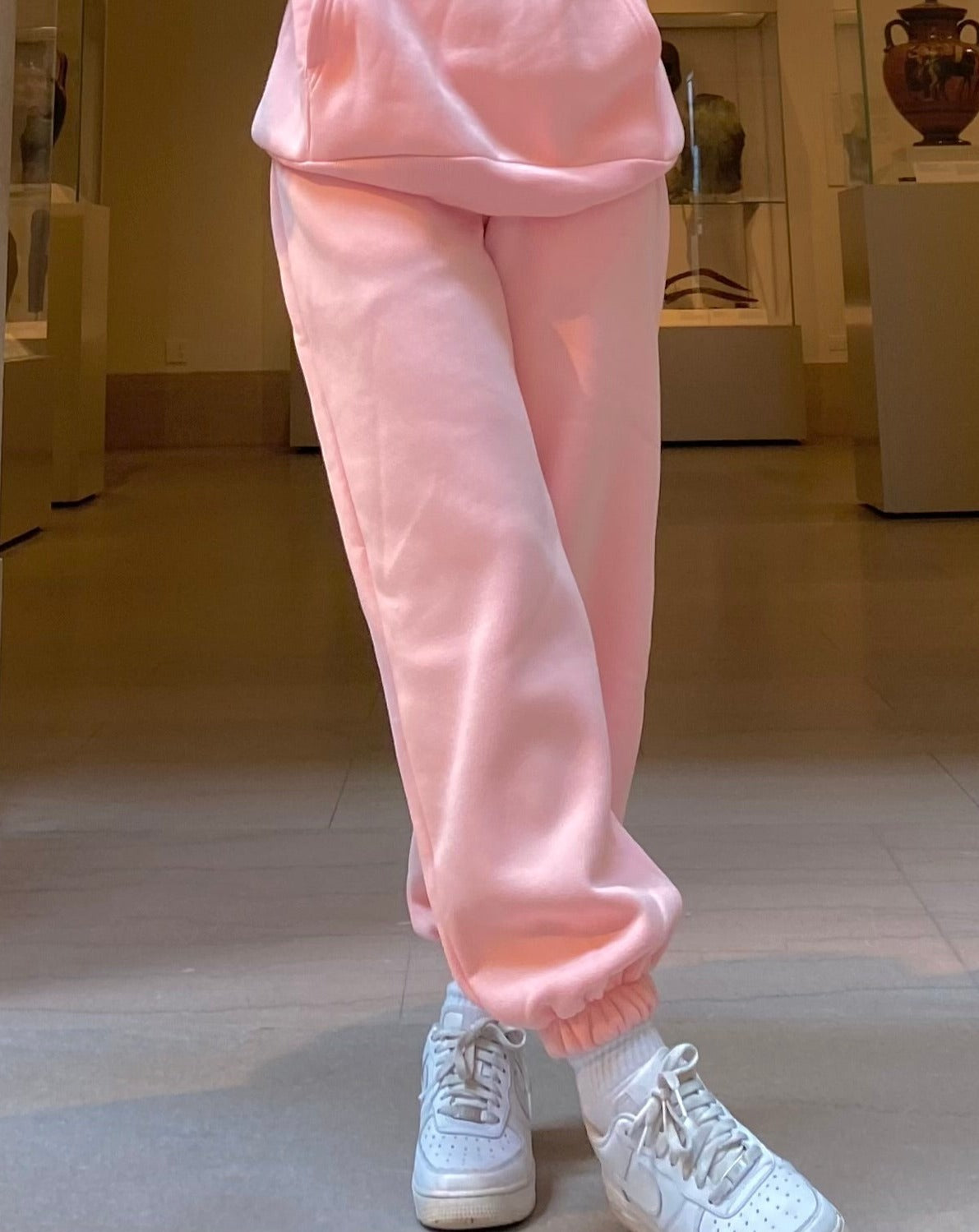 Pale pink online sweatpants