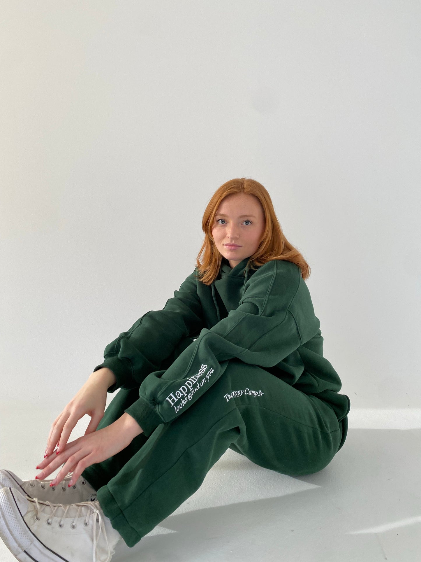 Happiness Sweatpants - Forest Green
