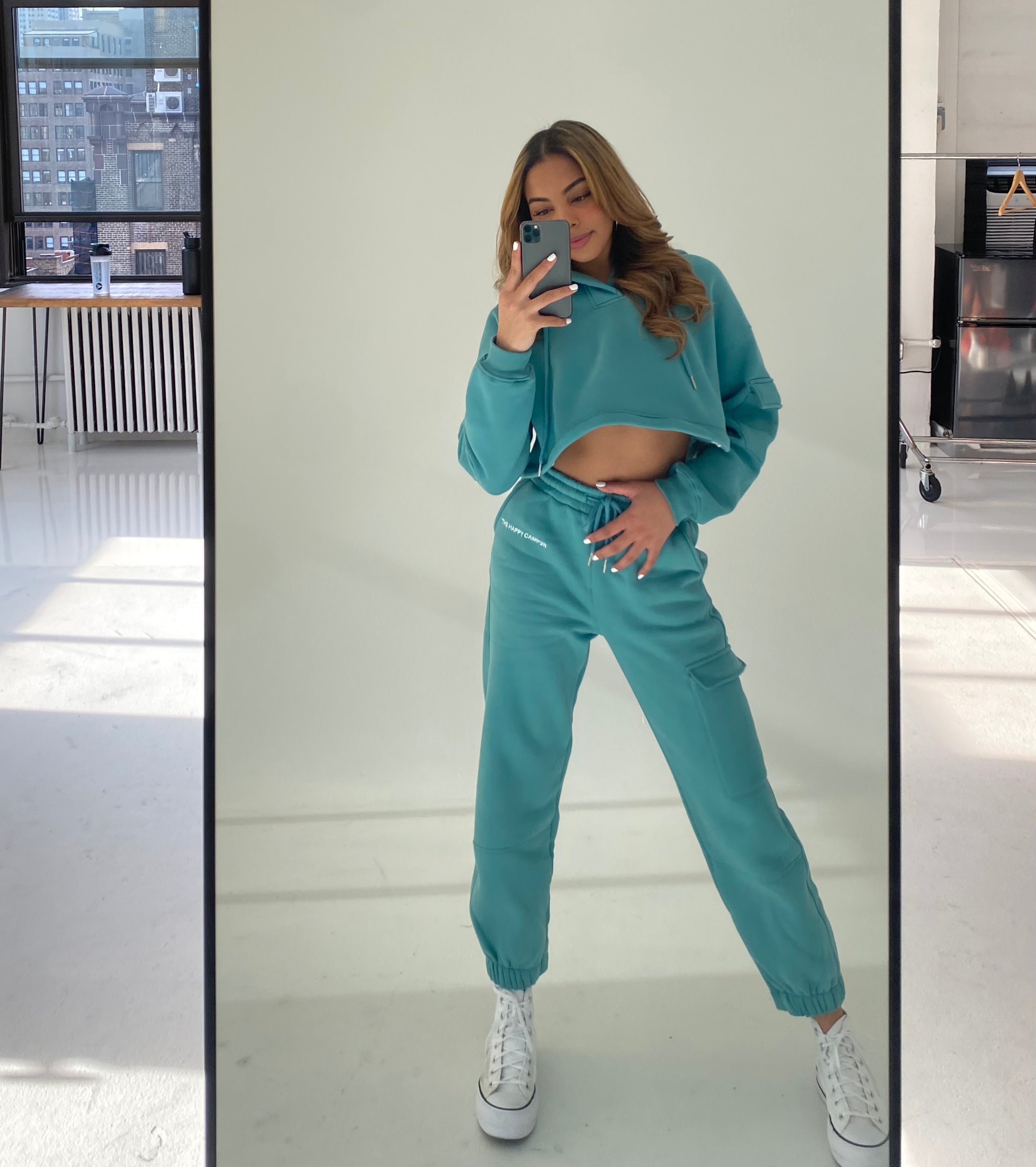 Teal sweats discount